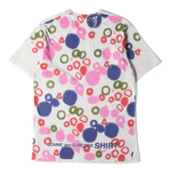 COMME des GARCONS コムデギャルソン Tシャツ サイズ:L バック グラフィック プリント クルーネック 半袖 Tシャツ SHIRT 05SS ブランド アーカイブ グレー トップス カットソー y2kのサムネイル