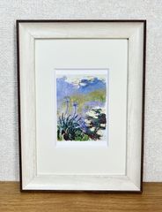 モネ☆睡蓮のとき☆展覧会限定◎新品額付☆マット付ポストカードフレーム◇Claude Monet☆A4サイズ程度☆14