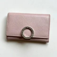 ブルガリ　BVLGARI コインケース　ロゴクリップ　ピンク
