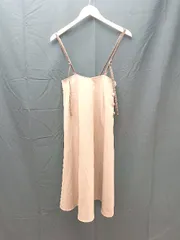 ◇ PROPORTION BODY DRESSING 肩調節 サイドジップ 裏地 ノースリーブ ひざ丈 ワンピース サイズ2 ブラウン系 レディース E  【1304050033971】