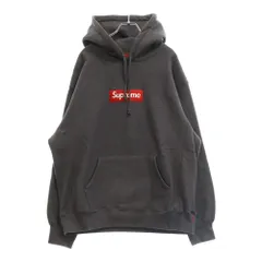 SUPREME (シュプリーム) 21AW Box Logo Hooded Sweatshirt ボックスロゴ フーデッドスウェットシャツ プルオーバーパーカー チャコールグレー