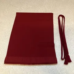 【美品】帯揚げ 帯締め セット ボルドー 深紅 正装用 着物 女性 婦人 レディース 和装小物 和装 着物 留袖 訪問着 振袖　kimono #きもの猫田 N0225