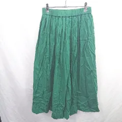 ◇ ⊂ ◎ ●未使用● SENSE OF PLACE センス オブ プレイス ロング丈 ギャザー スカート サイズFREE グリーン レディース E  【1506110004680】