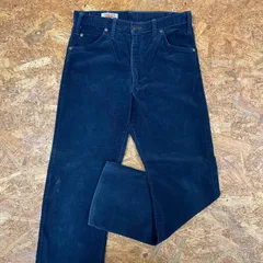 BIG-JOHN 02 コーデュロイパンツ W31 ネイビー ビッグジョン PRE-SHRUNK ボトムス ユーズド USED ヴィンテージ 古着のサムネイル