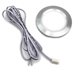 新品 (エスネット) DC 12V 3W 小型 LED ダウン ライト 白色 6500K 55mm 外寸 68mm 厚さ 14mm ケーブル 2m 電球 単品