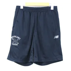 ニューバランス ショートパンツ ハーフパンツ スポーツウエア ボトムス メンズ Mサイズ ネイビー NEW BALANCE 【中古】
