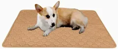 pkpohs 洗える ペットシーツ 犬 おしっこマット おしっこシート 大判 ペット用 速乾 介護(ベージュ,  150x90cm 1枚)のサムネイル