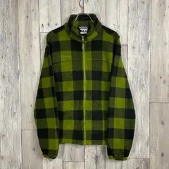 【 Columbia コロンビア 】フルジップ チェック フリース ジャケット XL