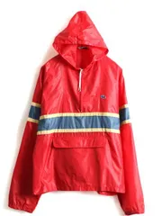 【ラコステ 70s IZOD アノラック】ナイロンジャケット XL 赤 古着 ラコステ 70s IZOD アノラック】ナイロンジャケット XL 赤 古着