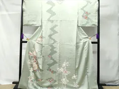 平和屋着物■訪問着　駒刺繍　草花文　金彩　正絹　逸品　CAAS3803fb