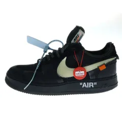 NIKE (ナイキ) × OFF-WHITE THE 10 AIR FORCE 1 LOW オフホワイト ザテン エアフォースワン ローカットスニーカー ブラック US9/27.0cm AO4606-001