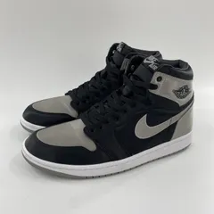 【中古】NIKE Women's AIR JORDAN 1 Retro High OG Satin Shadow スニーカー 28cm FD4810-010 シルバー ブラック ナイキ[10]