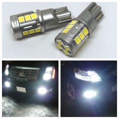 高品質 高輝度 T10 LED バルブ ホワイト ポジション球 車幅灯 スモールランプ ナンバー 等用 特注LEDチップ搭載 16連 ホワイト 車検対応 ポン付け