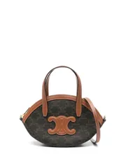 CELINE　オーバルバッグ / トリオンフキャンバス＆カーフスキン　送料無料