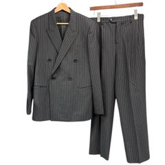 19AW Celine セットアップ ダブルブレストジャケット ＋ スラックス 矢田亜希子さん愛用【CELINE】ダブルブレスト ロングブレザー