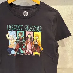 古着　S　鬼滅の刃   DEMONSLAYER　Tシャツ   黒　竈門炭治郎   嘴平伊之助   竈門禰豆子   我妻善逸