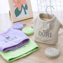 猫 犬用ハーネスリードセット ペット首輪 猫服 牽引ロープ ベルト 胴輪 胸当て