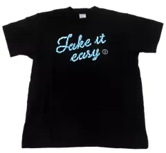 【中古】Tシャツ [単品] 内田彩 Tシャツ ブラック×ブルー Mサイズ 「AYA UCHIDA LIVE 2019 ～Take it easy～」 大阪会場限定