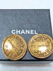 美品 CHANEL 31 Rue Cambon カンボン イヤリング ラウンド ゴールド 直径 約3cm