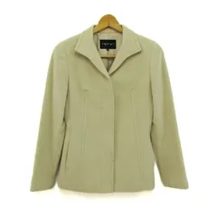 インディヴィ ショートコート ジャケット アウター アンゴラ混 レディース 38サイズ ベージュ INDIVI 【中古】