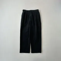 90s ラルフローレン　コーデュロイ　ツータック　トラウザーズ　ブラック　POLO GOLF　R2158