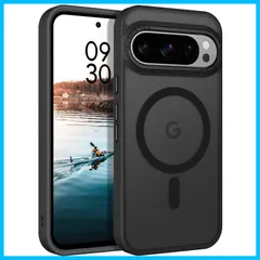 【数量限定】9/9 Pixel Pro ケース MagSafe対応 ワイヤレス充電 マット 半透明 Google 耐衝撃 米軍MIL規格 マグネット搭載 ストラップホール付き 指紋防止 レンズ保護 BENTOBEN グッグルピクセル9/9 Pro スマホケース
