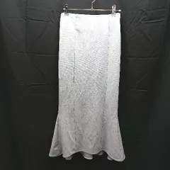 ◇ by muni:r ウェストゴム 無地 シンプル ロング マーメイド スカート フリーサイズ ライム グリーン系 レディース E  【1303090016517】