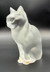 LALIQE ラリック　座る猫　猫の置物 Yahoo!オークション -「ラリック 猫」の落札相場・落札価格