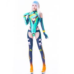 [LOST-G] セクシー 光沢 RQ レースクイーン アームカバー 手袋 シンプル 全身コスチューム レディースcosplay 大人用 水着 コスプレ衣装 仮装 変装