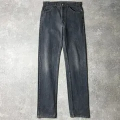 90s USA製 Levis 505 0259 先染め ブラック デニム パンツ 33 36 / 90年代 アメリカ製 リーバイス オールド ジーンズ ジーパン 黒