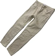 ZARA ☆ ザラ ベージュ ストレッチ ハイウエスト スリム パンツ 8 レディース 通年 着まわし 万能 定番 人気 大人カジュアル■Ja7907