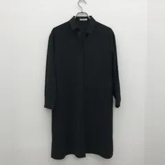 【K.T KIYOKO TAKASE 】　黒系　11　シャツワンピース　無地　シンプル　羽織　美品　ゆったり