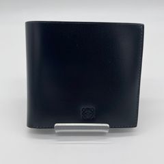 LOEWE　2つ折り財布　ダークネイビー×ブルーグレー【F00011】