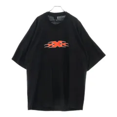 PROTOTYPES (プロトタイプス) フロントプリント オーバーサイズ 半袖Tシャツ カットソー ブラック