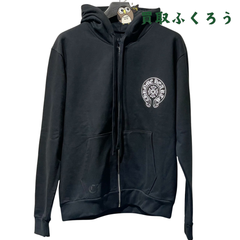 ★レア【ホノルル限定】クロムハーツ Chrome Hearts　 HONOLULU Limited ホースシュー ZIP UPパーカー ブラック　Mサイズ　裏起毛