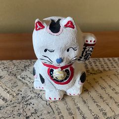 堤人形 土人形 宮城県仙台市 芳賀強 招き猫 - メルカリ