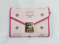 MCM 三つ折り財布 ピンク レディース エムシーエム