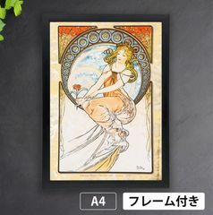 アルフォンス・ミュシャ「四芸術（ダンス・絵画・詩・音楽