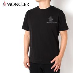 25SSモデル モンクレール MONCLER GRENOBLE グルノーブル オンドリロゴ Tシャツ【ブラック】 8C00010 83927 999/【2025SS】m-tops