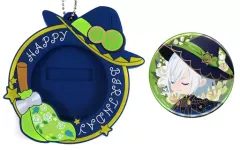 【中古】バッジ・ピンズ シルバー ブルームバースデーカバー付き缶バッジ 「ディズニー ツイステッドワンダーランド」 シルバーの誕生日記念グッズ