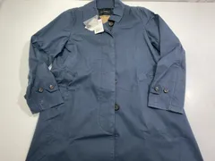 【七重浜77-1-070714nh】中古品 UNITED ARROWS Green Label Relaxing ユナイテッドアローズ グリーンレーベルリラクシング 撥水ステンカラーコート ネイビー サイズ40 上着 衣類 洋服【中古】【レディース】