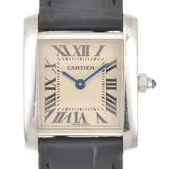 カルティエ CARTIER W50012S3 タンク フランセーズ SM K18WG クォーツ レディース 良品 R#141550