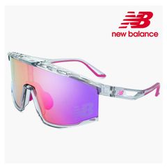 【新品】 レディース ニューバランス NB08100 c01 スポーツサングラス New Balance サングラス NB-08100X newbalance uvカット 1枚レンズ シールド型 ミラーレンズ [別売り インナーフレームで 度付き 対応]