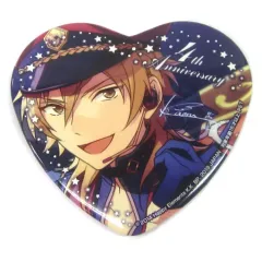 【中古】バッジ・ピンズ(キャラクター) 羽風薫 ハート型ビッグ缶バッジ～4th Anniversary～vol.2 「あんさんぶるスターズ!」