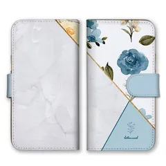 Galaxy S21 5G SC-51B SCG09 ケース 手帳型 ギャラクシーS21 スマホケース 携帯ケース 花柄 お花 フラワー 大理石柄 マーブル柄 ボタニカル柄 大人女子 大人可愛い きれい目 カラー03