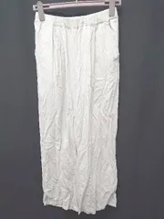 ◇ ⊂ SM2 サマンサ モスモス リネン混 ワイド パンツ サイズL ライトベージュ系 レディース E  【1507160014797】