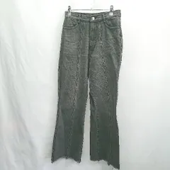 ◇ Θ Classical Elf クラシカルエルフ デニム ワイドパンツ サイズM ブラック グレー系 レディース E  【1502060030168】