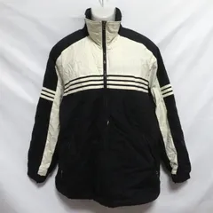 古着 メンズO アディダス デサント製 薄中綿ジャケット ジップ 防寒 スポーツ