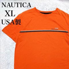 希少USA製90s】ノーティカ センタービッグロゴオーバサイズTシャツ XL 