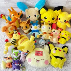 ポケットモンスター ぬいぐるみ 大量まとめ売り 一番くじ ラストワン賞未開封ポケピース 19点セット レトロピチュー タグあり多数 1900